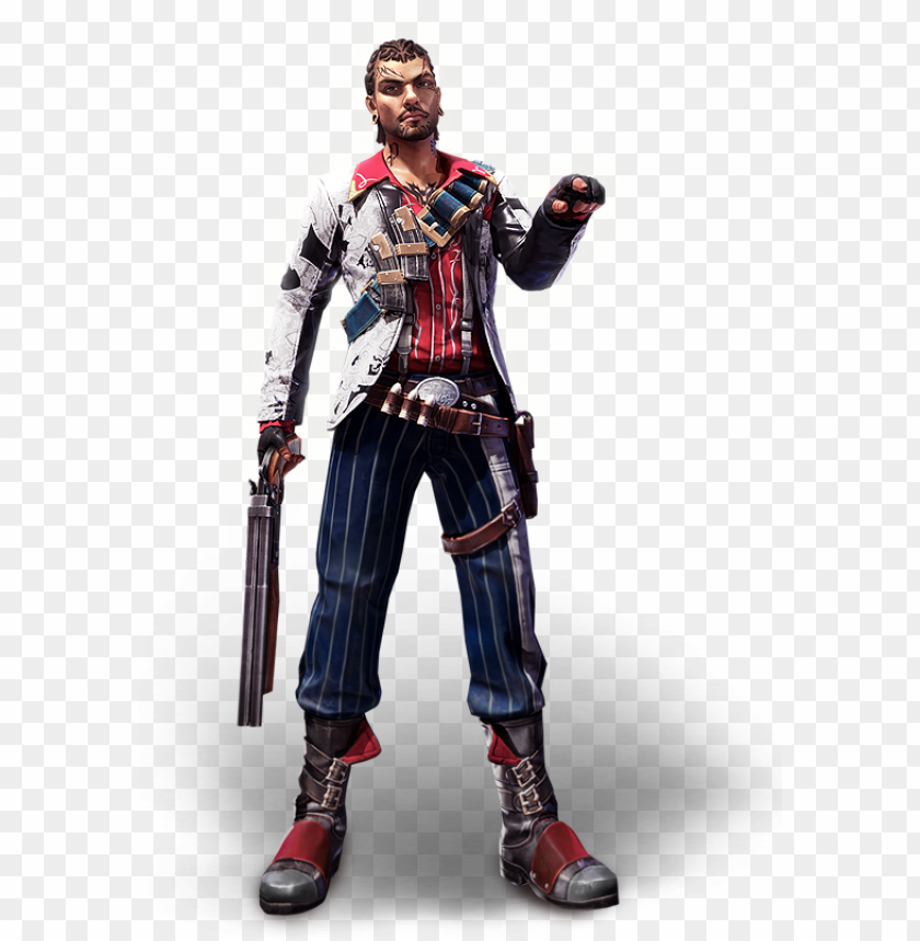 Free Fire Antonio Man Character PNG Image With Transparent Background