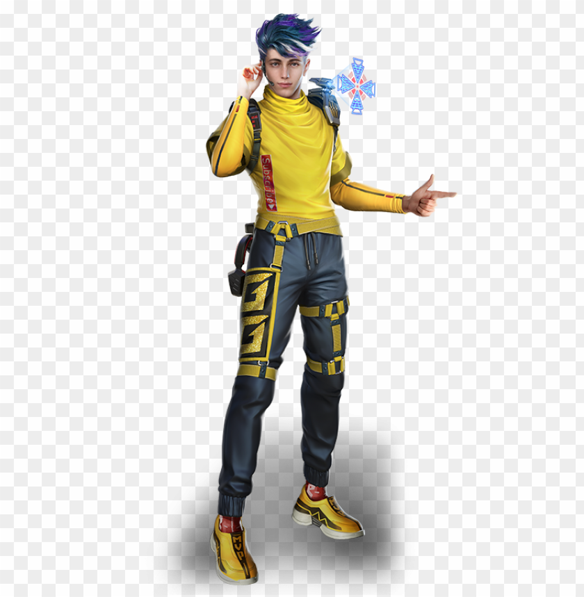Free Fire Ff Wolfrahh Man Character PNG Image With Transparent Background