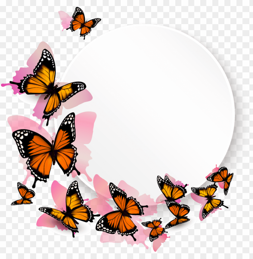 Free Flower And Butterfly Border Clipart