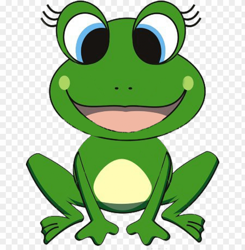 Free Frog Cartoon Cliparts Hanslodge Clip Art Collection - Cute Cartoon Girl Frogs PNG Transparent Background