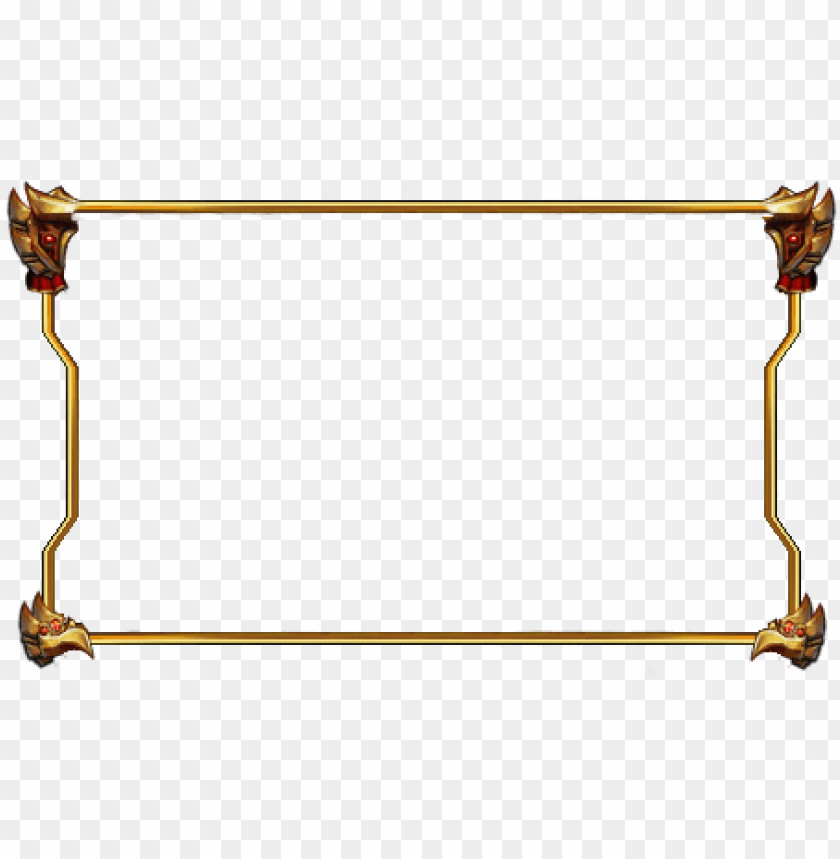 Free Gold Border Stylish Facecam Border Png Image With Transparent Background Toppng