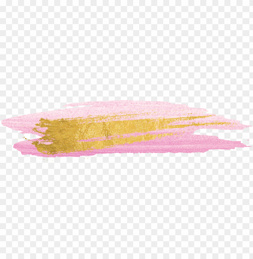Free Gold Paint Brush Strokes Cu Ok Brush Stroke Png Gold PNG Image With Transparent Background