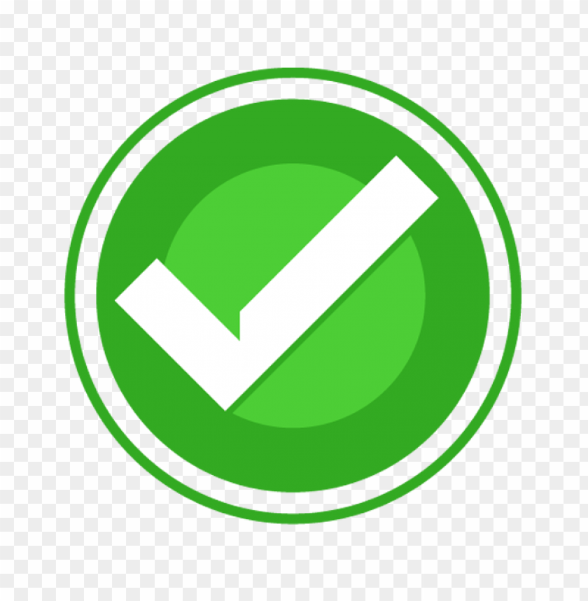 Free Green Check Mark Round Icon PNG Image With Transparent Background