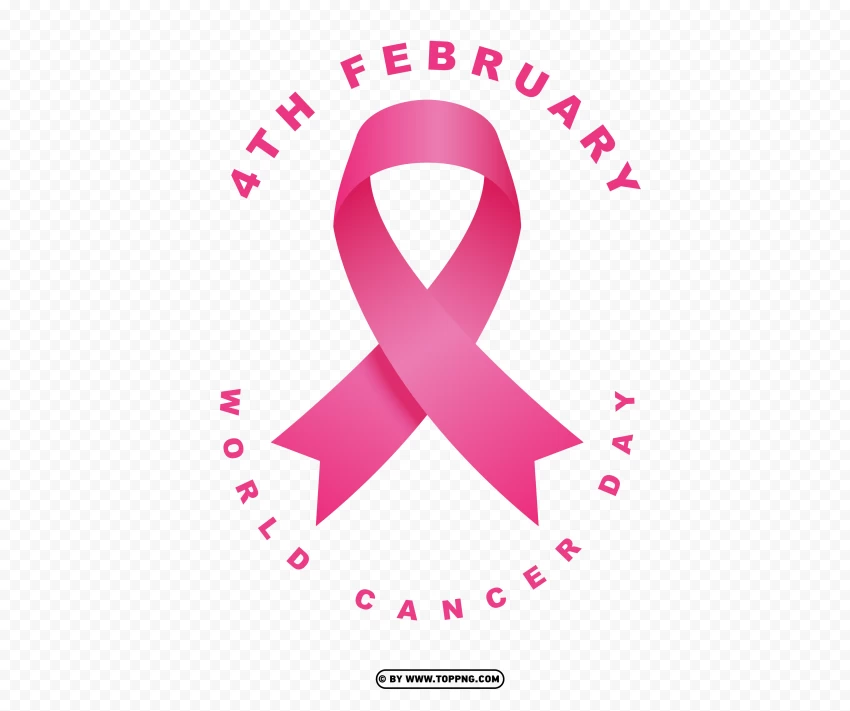 free hd 4th february world cancer day logo png , cancer icon,
pink ribbon,
awareness ribbon,
cancer ribbon,
cancer background,
cancer awareness