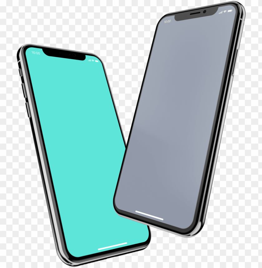 Free Iphone X Mockup Pack In Two Colors - Iphone X Mockup Free PNG Image With Transparent Background