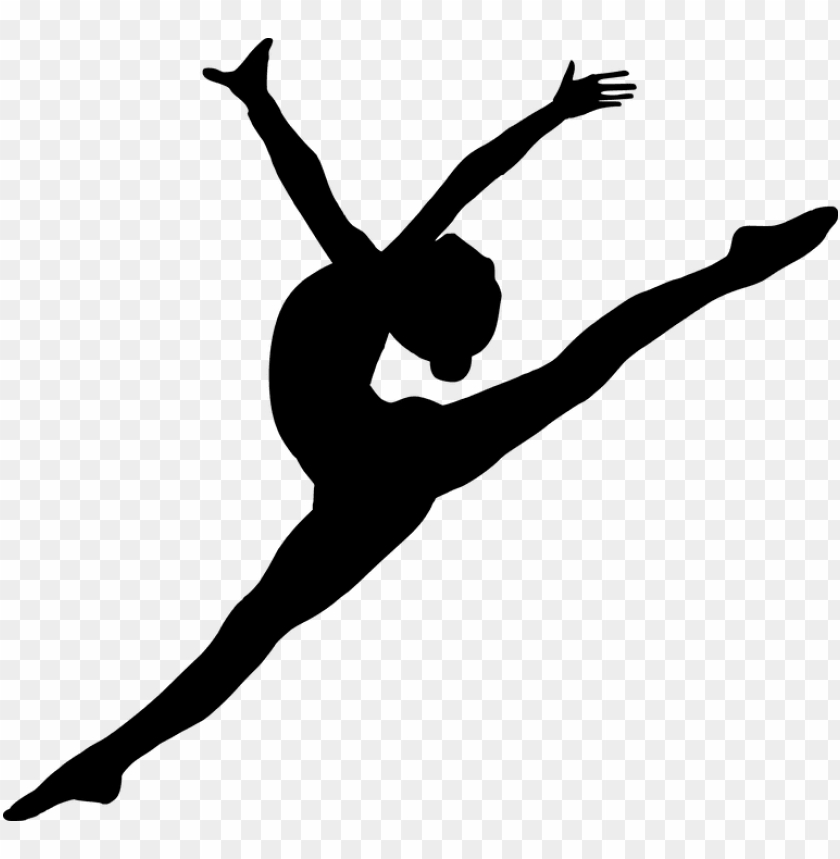 free photo silhouette dancing ballet jumping fitness - dancer silhouette transparent background PNG image with transparent background@toppng.com