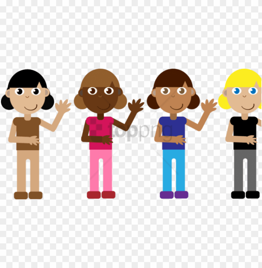 free png cartoon group of girls png image with transparent cartoon group of girls PNG transparent with Clear Background ID 318138