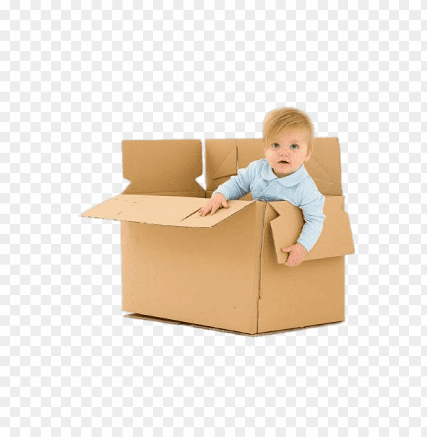 free PNG Download Child In Cardboard Box png images background PNG images transparent
