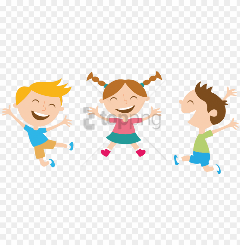 free png children dancing clipart png png images transparent - 3 cartoon  kids PNG image with transparent background | TOPpng