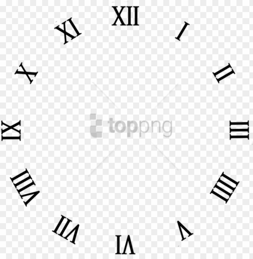 free png clock no hand png image with transparent background - clock face template PNG image with transparent background@toppng.com