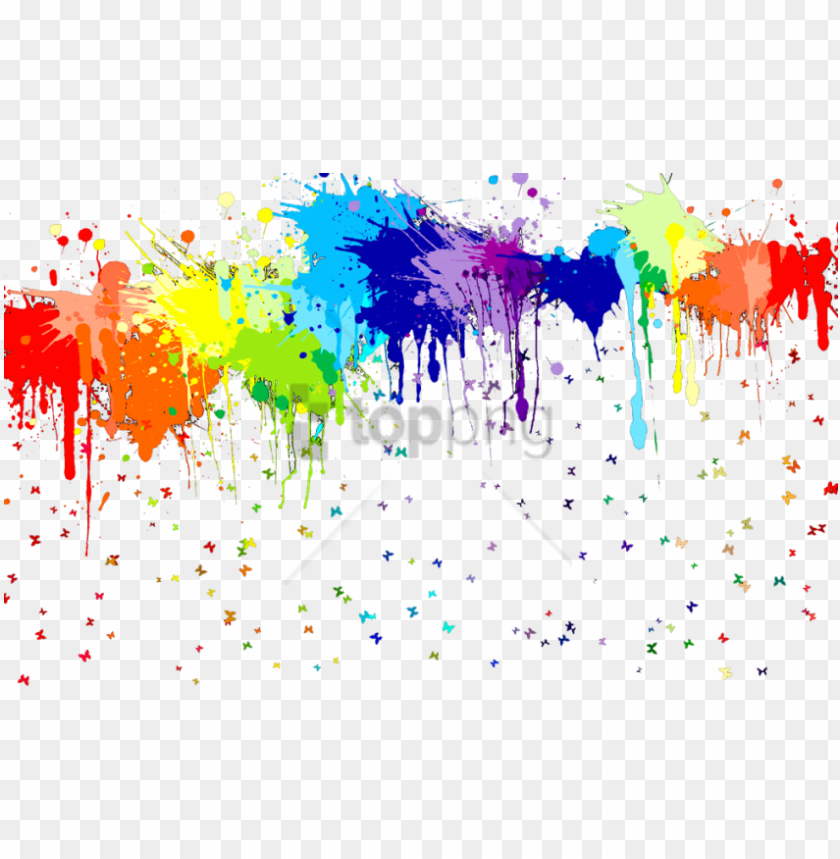 free png colorful paint splatters png png image with rainbow paint splatter PNG transparent with Clear Background ID 207160