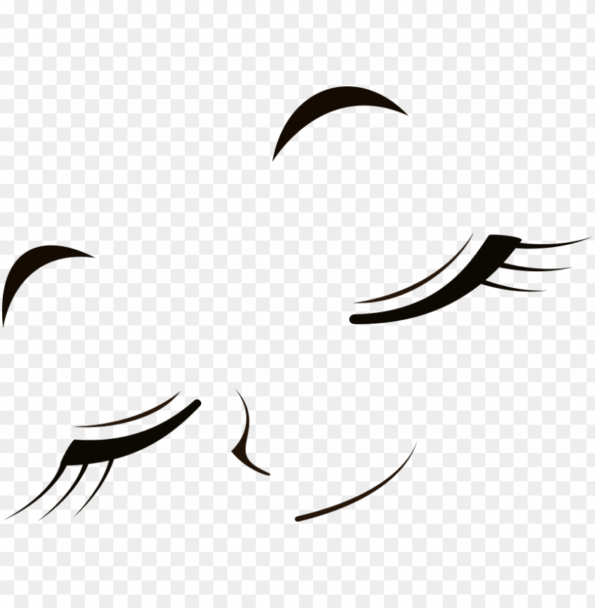 Eyebrow Euclidean Vector - Draw Anime Eyes Closed - Free Transparent PNG  Clipart Images Download