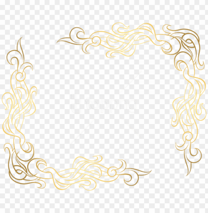 free png download gold corner decoration clipart png decorative corner borders transparent gold PNG transparent with Clear Background ID 177947