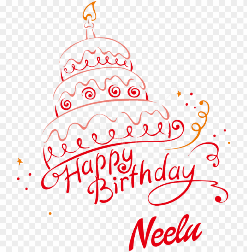 free png download neelu happy birthday name png png - illustratio PNG image  with transparent background | TOPpng