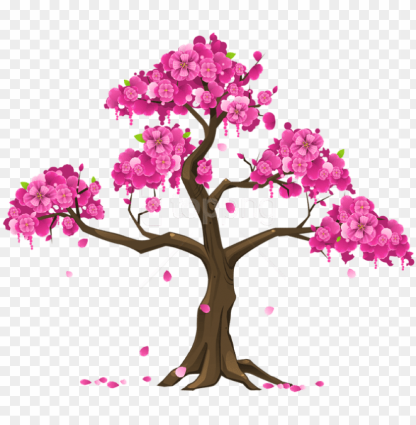 Free Png Download Pink Tree Png Images Background Png Cherry Blossom Tree Clip Art Png Image With Transparent Background Toppng