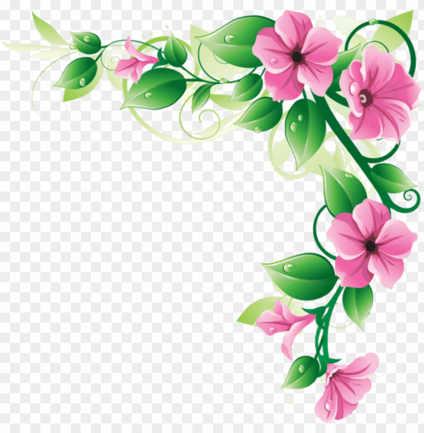 Free Png Flowers Borders Png Images Transparent Flower Corner Border Png Image With Transparent Background Toppng