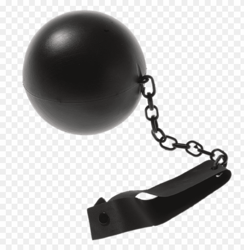 Download Leather Ball and Chain png images background@toppng.com