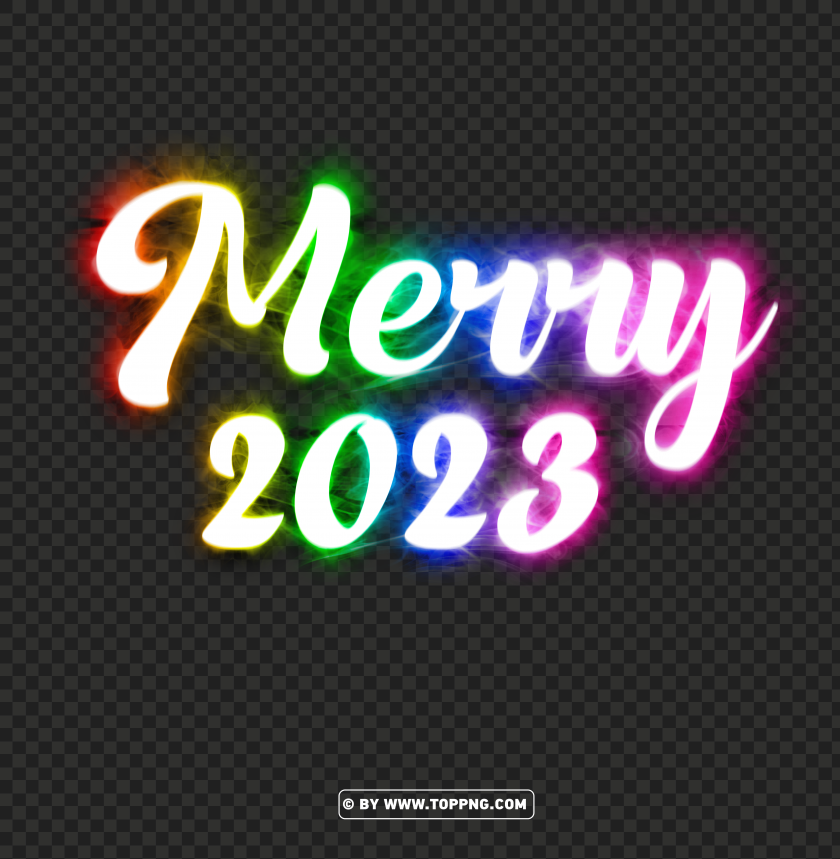 free png merry 2023 with rainbow transparent background,New year 2023 png,Happy new year 2023 png free download,2023 png,Happy 2023,New Year 2023,2023 png image