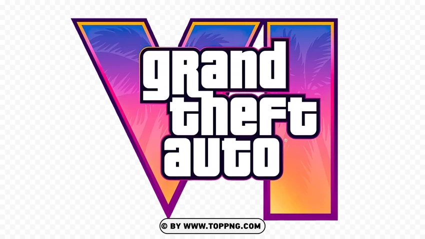 GTA VI vector logos, VI, GTA 6 Logo PNG, GTA 6 Logo, GTA Grand Theft Auto 6 png, Grand Theft Auto VI, Grand Theft Auto VI Logo Wallpaper