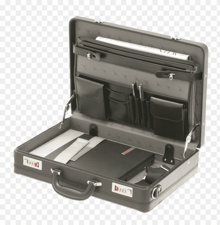 Transparent Background PNG of open briefcase - Image ID 223