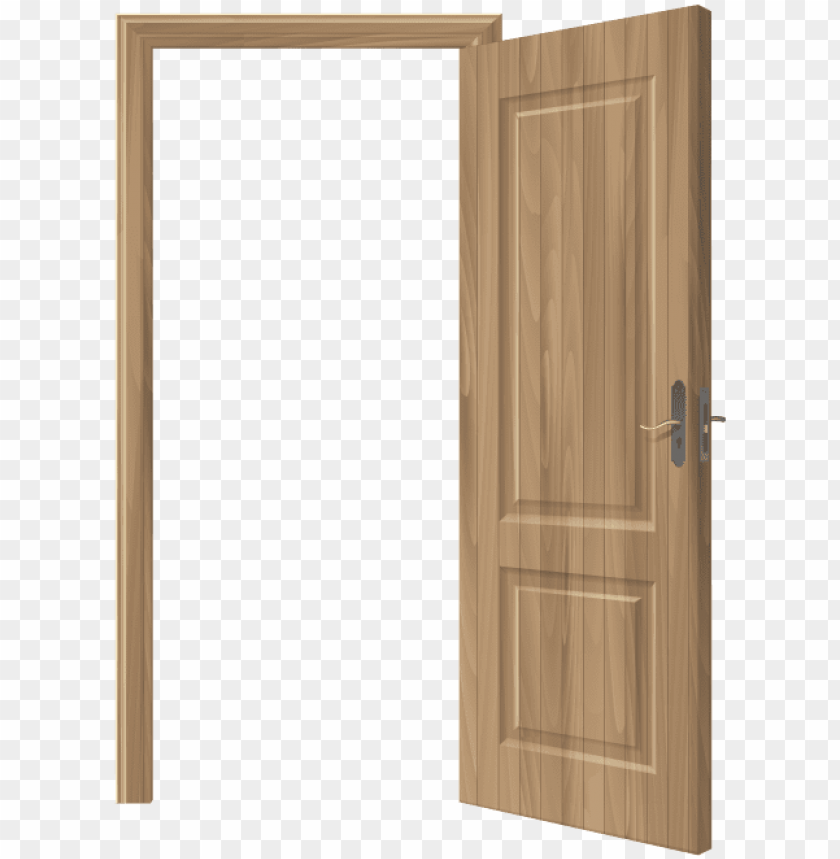 Free Png Open Wooden Door Png Images Transparent Cartoon Of Door PNG Image With Transparent Background