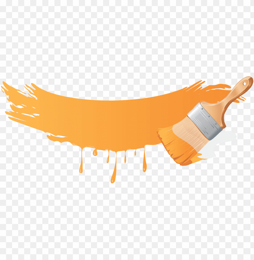 free PNG Download Orange Paint Brush png images background PNG images transparent