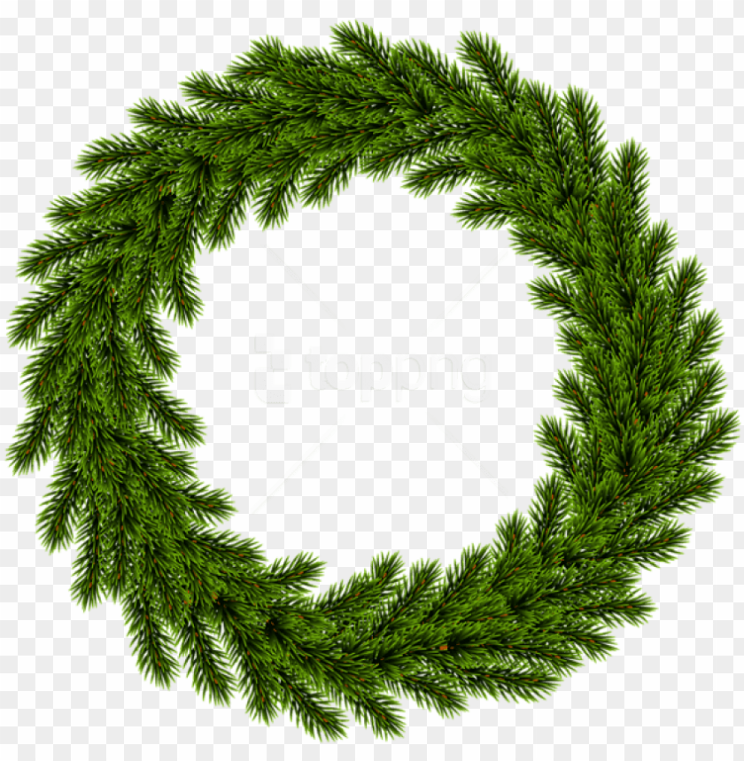 free PNG free png pine wreath png - Венок Хвойный PNG image with transparent background PNG images transparent