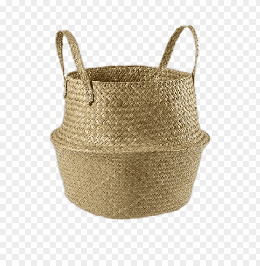 Transparent Background PNG Of Seagrass Basket - Image ID 97