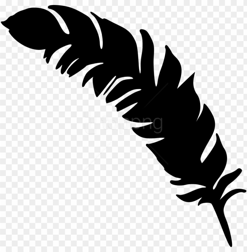 free PNG free png simple feather silhouette png images transparent - feather silhouette transparent background PNG image with transparent background PNG images transparent