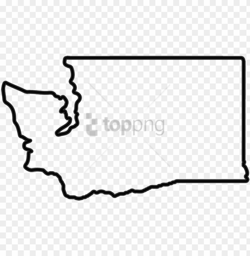 Free Png Washington State Png Image With Transparent - Washington State Outline Sv PNG Transparent With Clear Background ID 169283