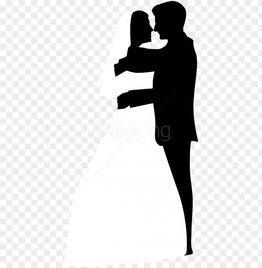 free png wedding couple silhouettes clip art png images wedding couples silhouette PNG transparent with Clear Background ID 208136