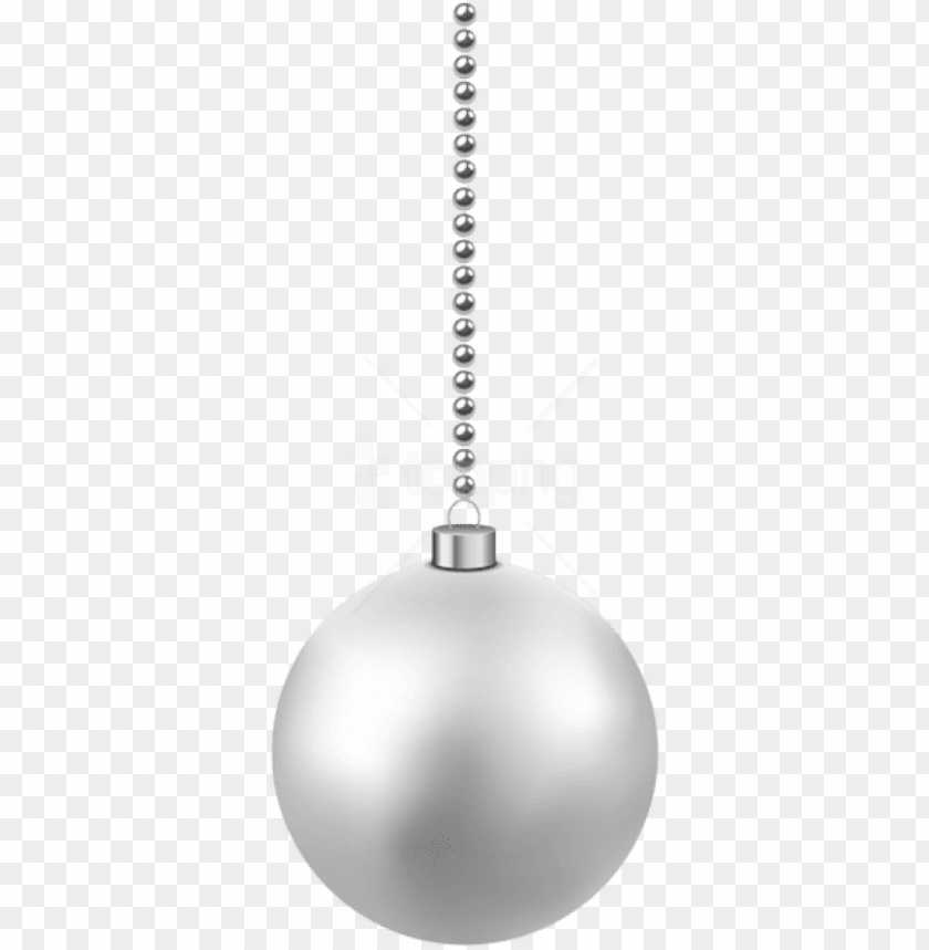 Free Png White Christmas Hanging Ball Png - White Christmas Balls Transparent PNG Transparent With Clear Background ID 232837