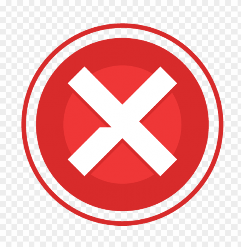 Free Round Cross X Red Icon PNG Image With Transparent Background