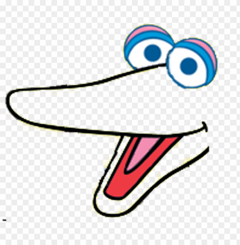 Free Sesame Street Font Face Printables Sesame Street Big Bird Face Template PNG Image With Transparent Background