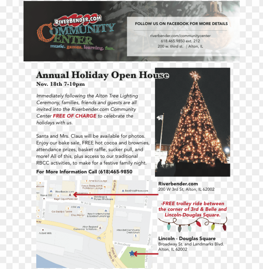 free PNG free trolley ride between the corner of 3rd and belle - christmas tree PNG image with transparent background PNG images transparent