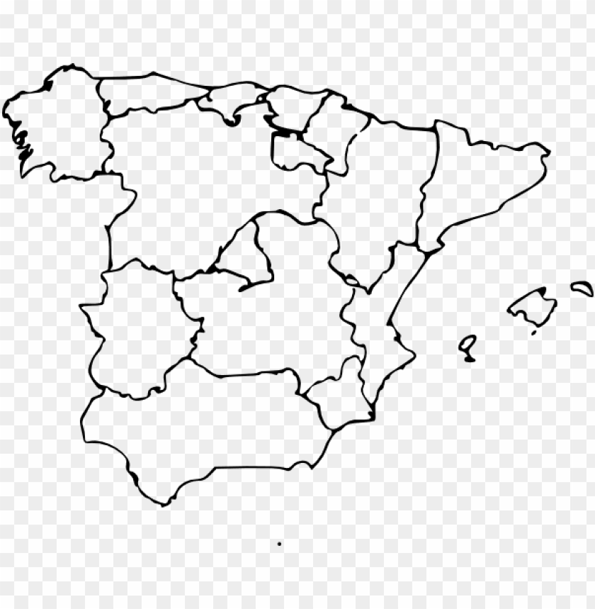 free vector map of spain clip art blank map of spain states PNG transparent with Clear Background ID 264004