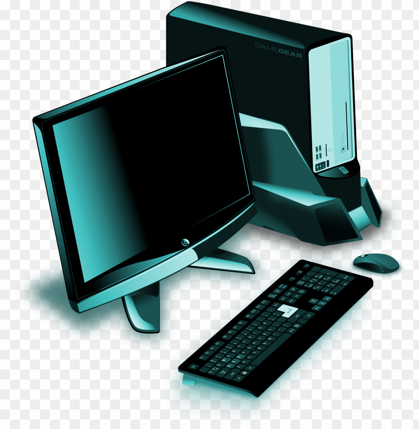 freebie] vector of a desktop computer on transparent - gaming pc 100 dollars  PNG image with transparent background | TOPpng