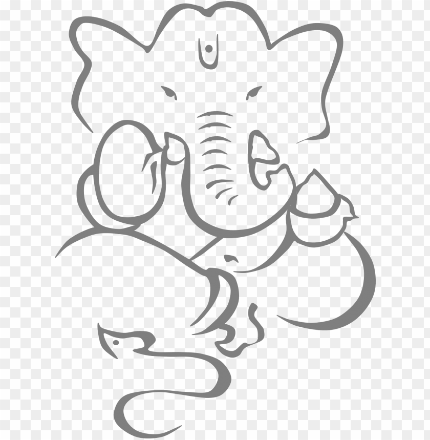 Ganesh Outline Vector Art, Icons, and Graphics for Free Download