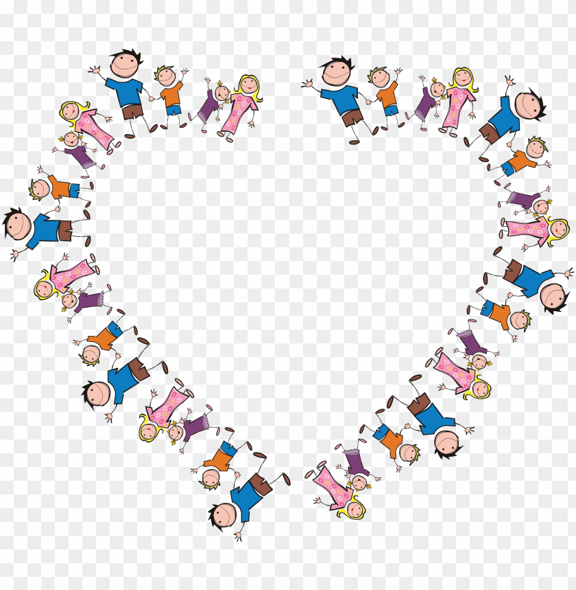 free PNG freeof a heart frame made of stick family - happy international mother's day PNG image with transparent background PNG images transparent