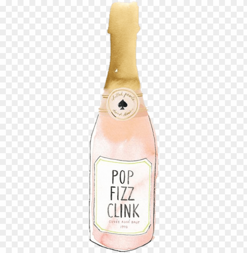 free PNG freetoedit ftestickers champagne katespade watercolor - champagne PNG image with transparent background PNG images transparent