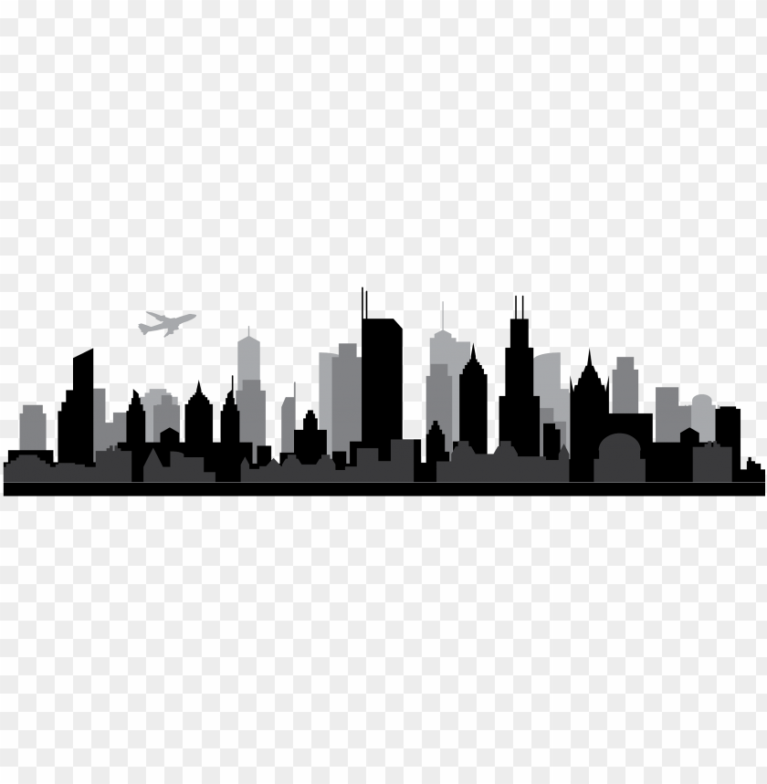 free PNG freeuse download chicago vector transparent - chicago skyline outline PNG image with transparent background PNG images transparent