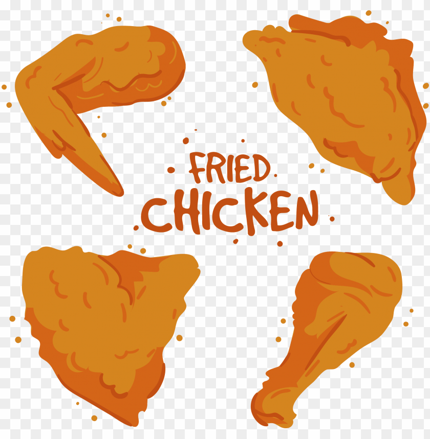 free PNG fried chicken buffalo wing kfc nugget cartoon - fried chicken illustration PNG image with transparent background PNG images transparent