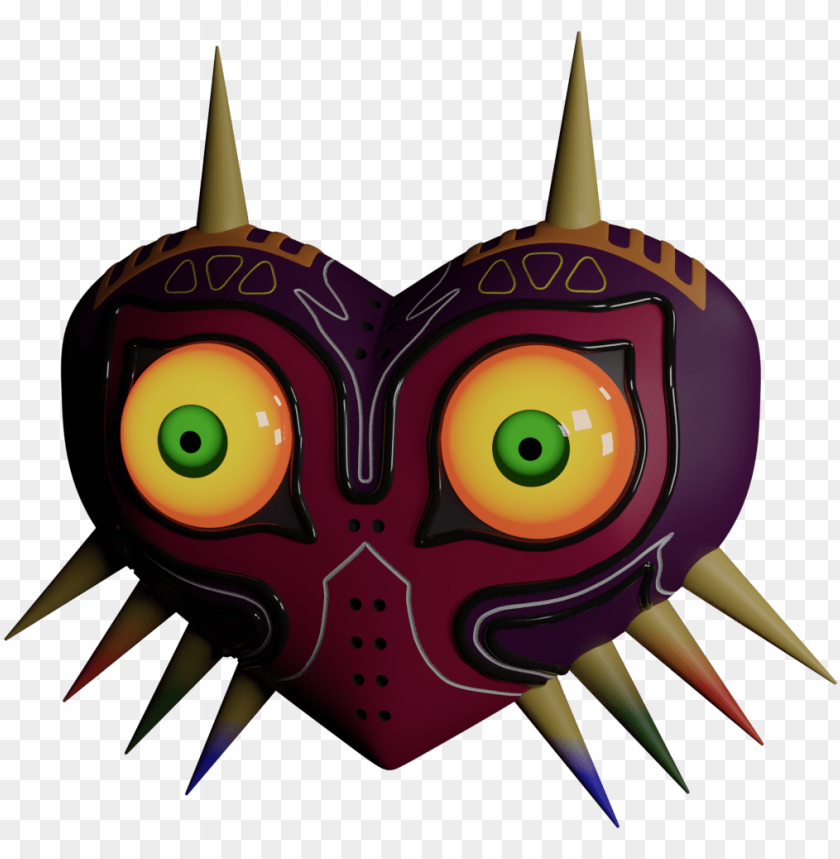 Friend Wanted A Majoras Mask Rendered Said I Should Illustratio Png Image With Transparent Background Toppng - obito mask roblox id