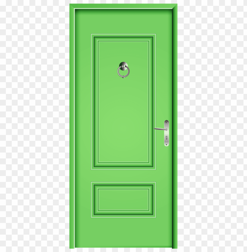 door, front, green