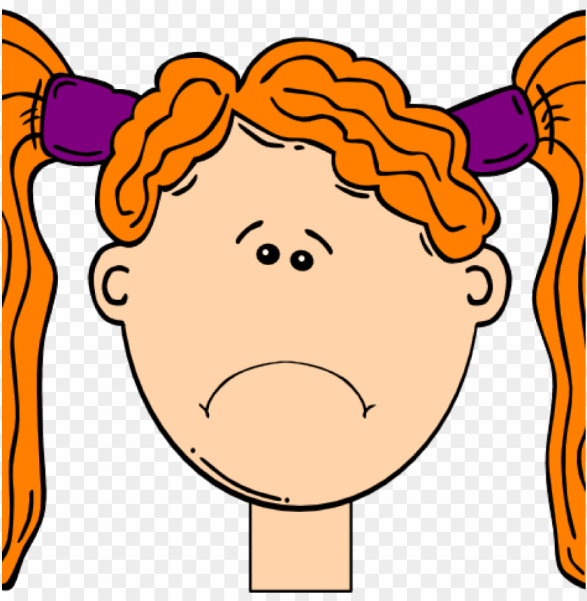 frown clip art collection of free frowning clipart cartoon girl face PNG transparent with Clear Background ID 268152