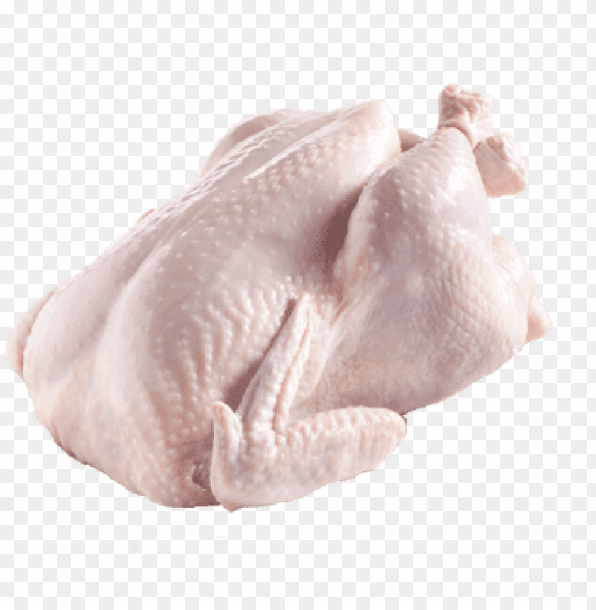 free PNG frozen/ chilled whole chicken - chicken skin out PNG image with transparent background PNG images transparent