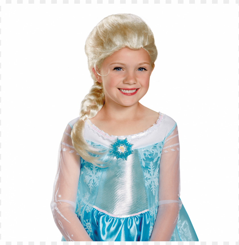frozen elsa wig child PNG image with transparent background@toppng.com