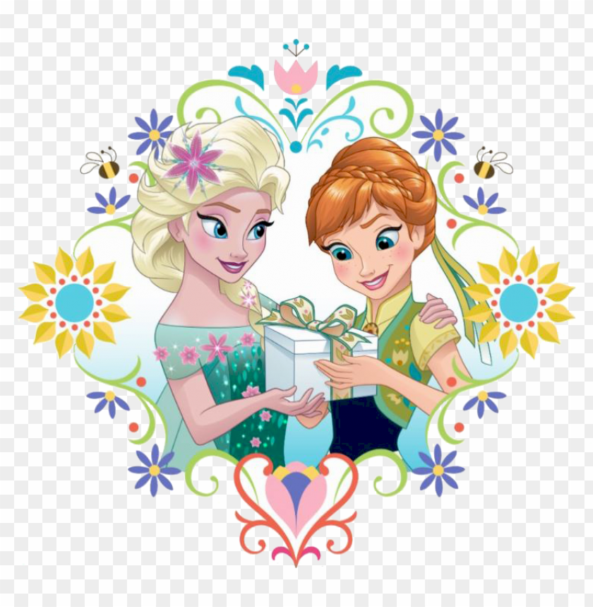frozen fever anna and elsa PNG transparent with Clear Background ID 80472