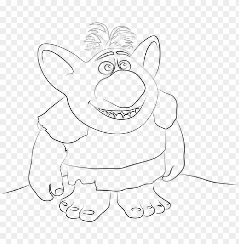 frozen troll coloring pages png image with transparent