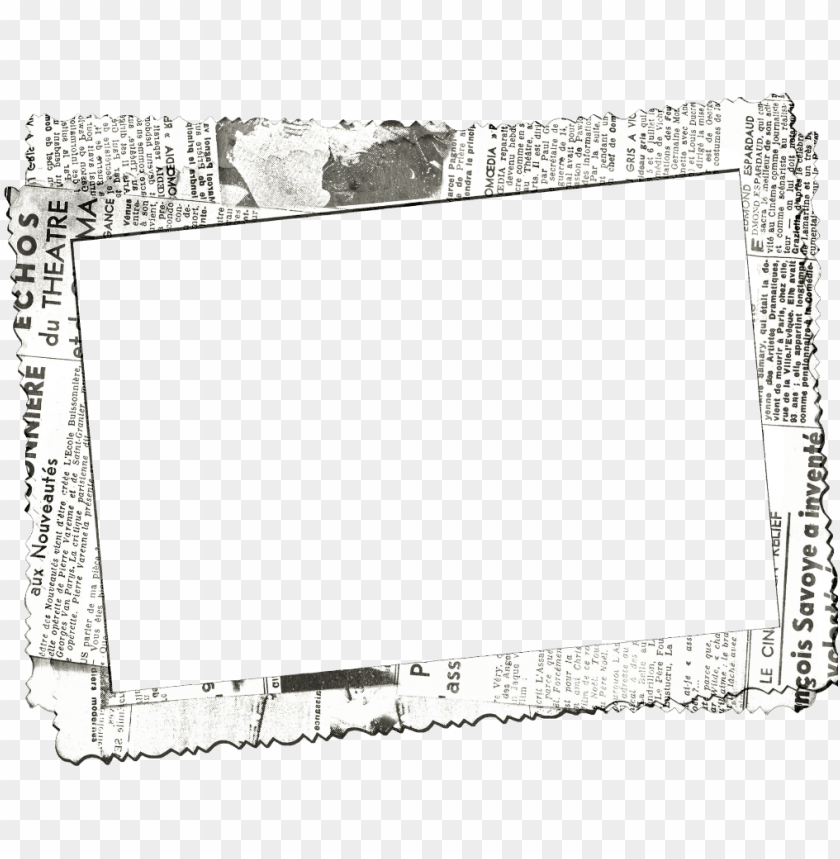 ftestickers frame borders newspaper vintage retro newspaper transparent frame PNG transparent with Clear Background ID 177858